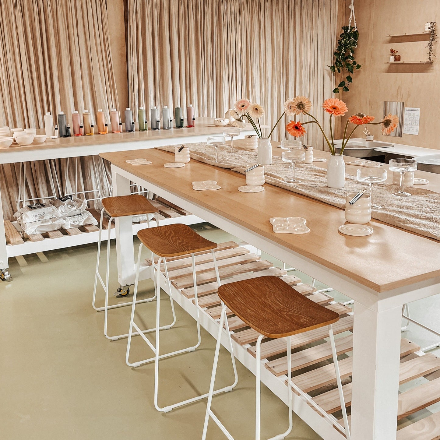 Brushes & Bubbly - Pottery Painting